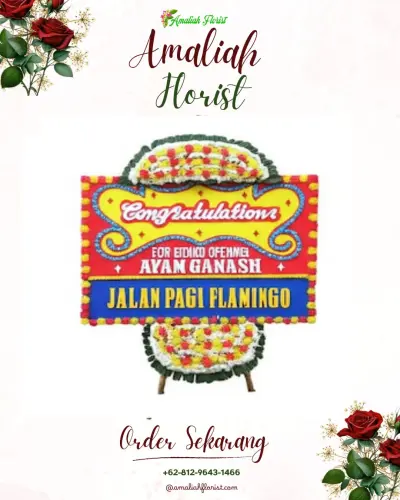 Bunga Papan Congratulation di Sigentong